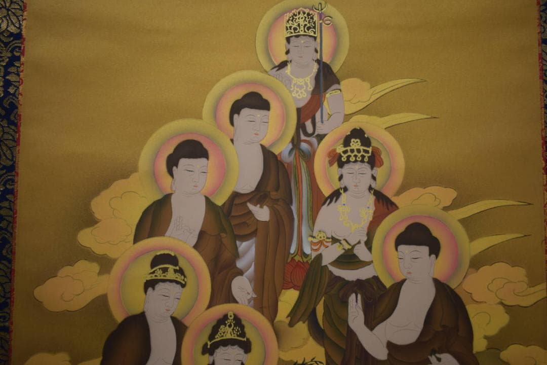 /臥龍/十三仏図/桐共箱付/布袋屋掛軸HI-924