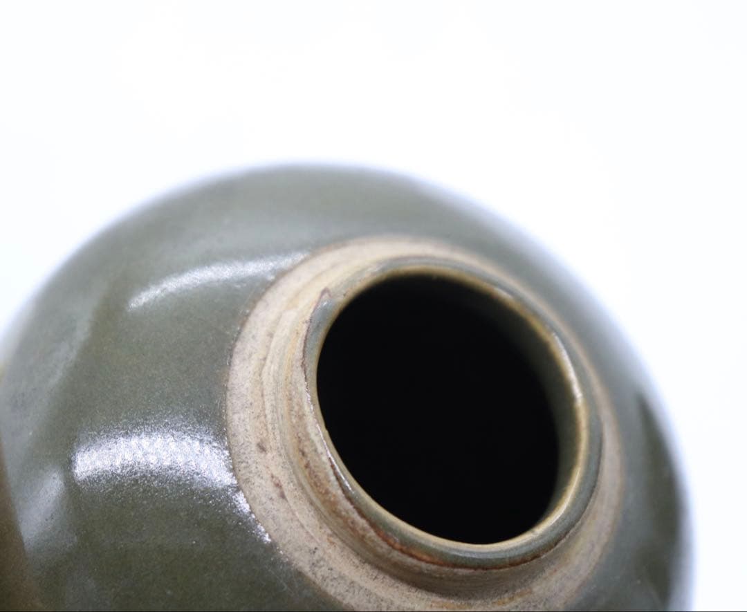 中国　そば釉小壺　送料込み250901