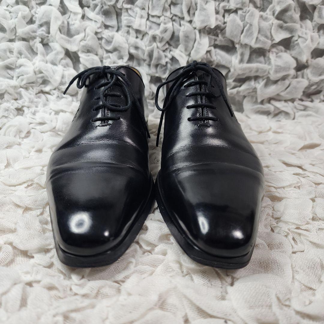 ☆ヤックル☆マグナーニ プレーントゥ イントレチャート レザー シューズ