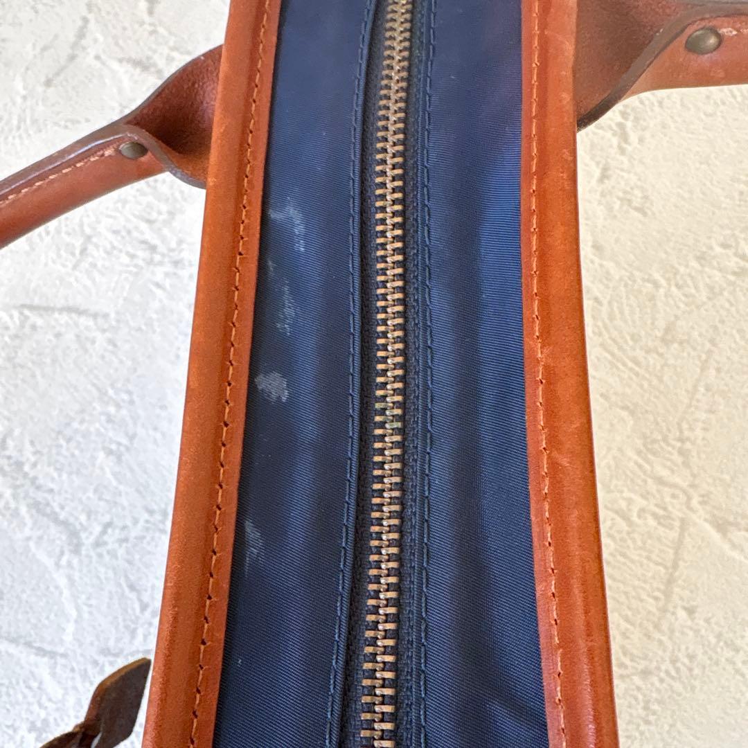 Felisi フェリージ ナイロン/レザー ブリーフケース 1724DS 濃紺