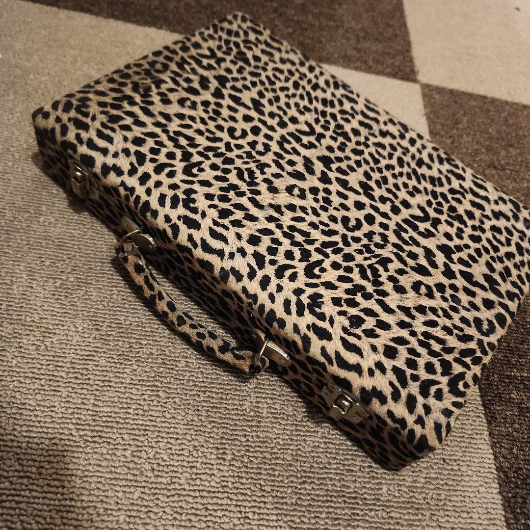 麻雀セット ヒョウ柄ケース付き 背竹 骨