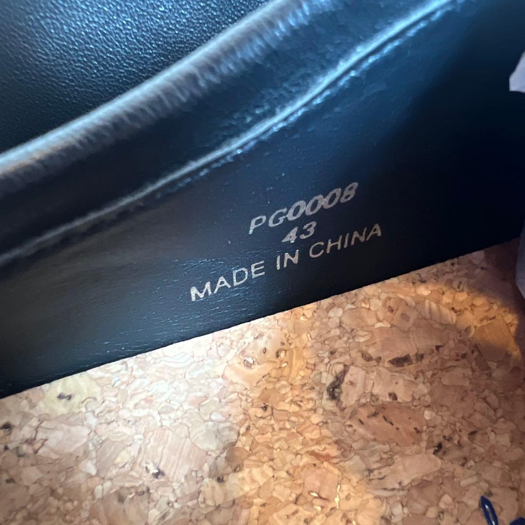 PG × Steven Alan KNOCK BLACK LEATHERシューズ