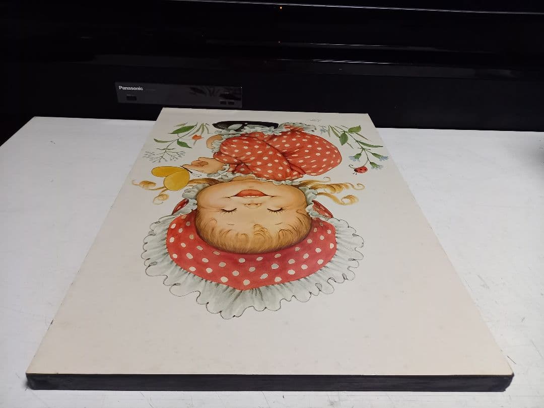 ヴィンテージ　ルース　モアヘッド　ポスターパネル　イギリス　製作品