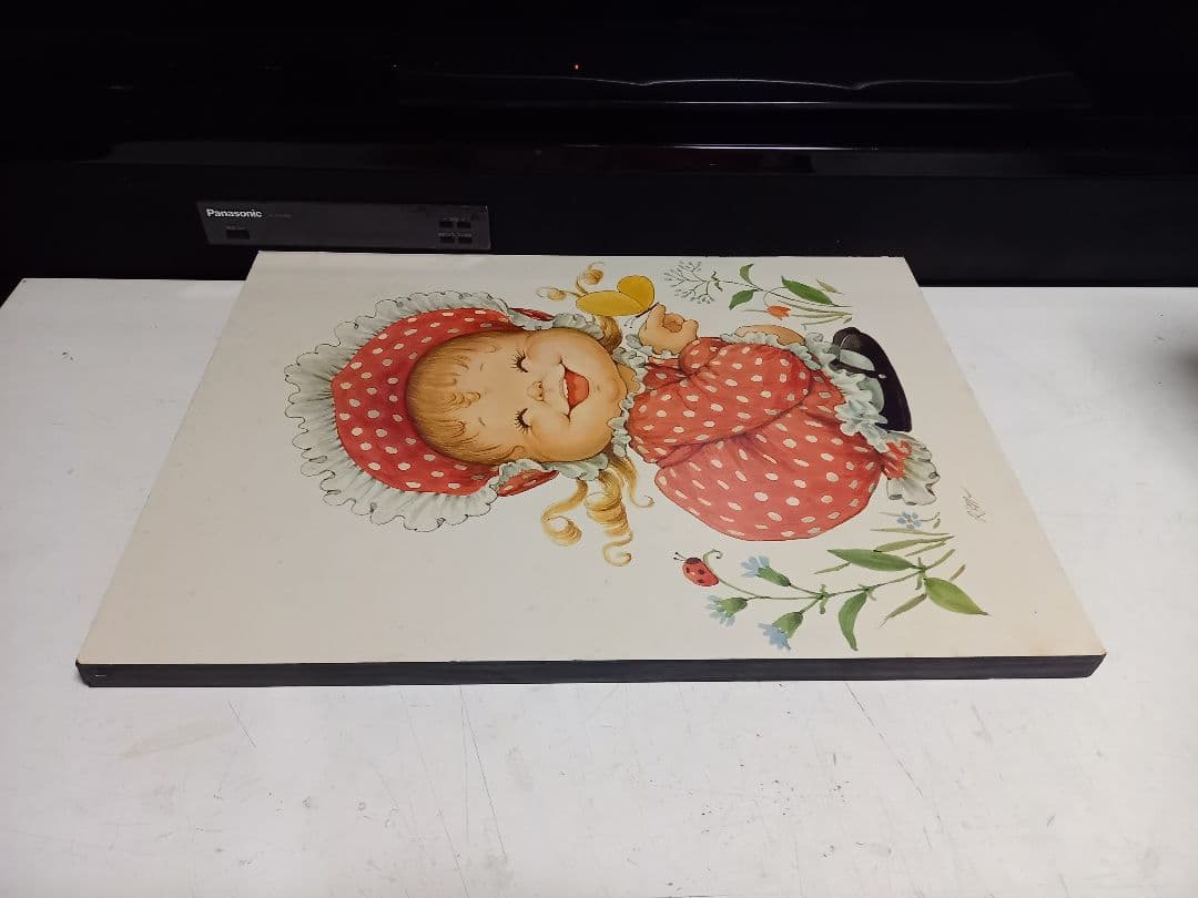 ヴィンテージ　ルース　モアヘッド　ポスターパネル　イギリス　製作品