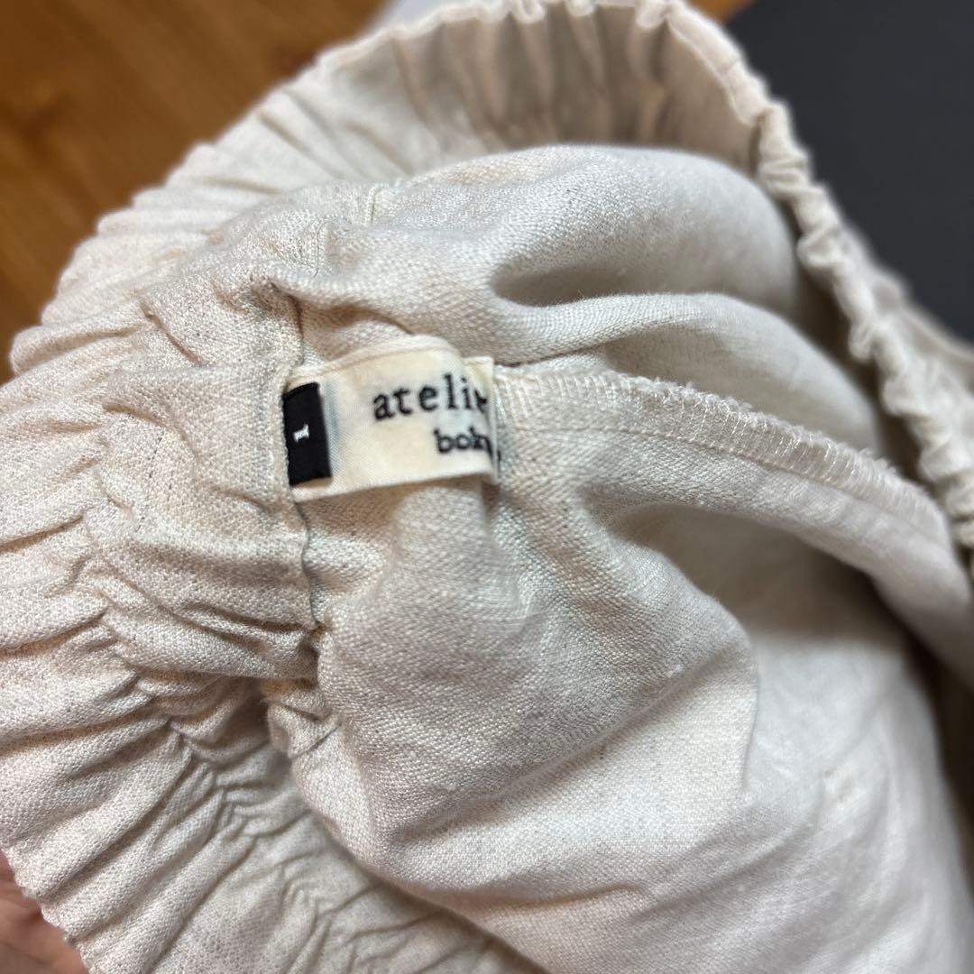 ateliernaruseアトリエナルセリネンコットンサルエルパンツ サイズ1