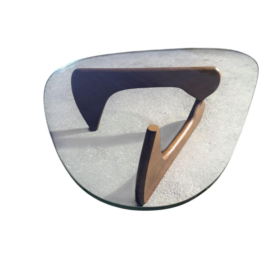 【希少】イサムノグチ コーヒーテーブル リプロダクト品　天板厚19ミリ ブラウン