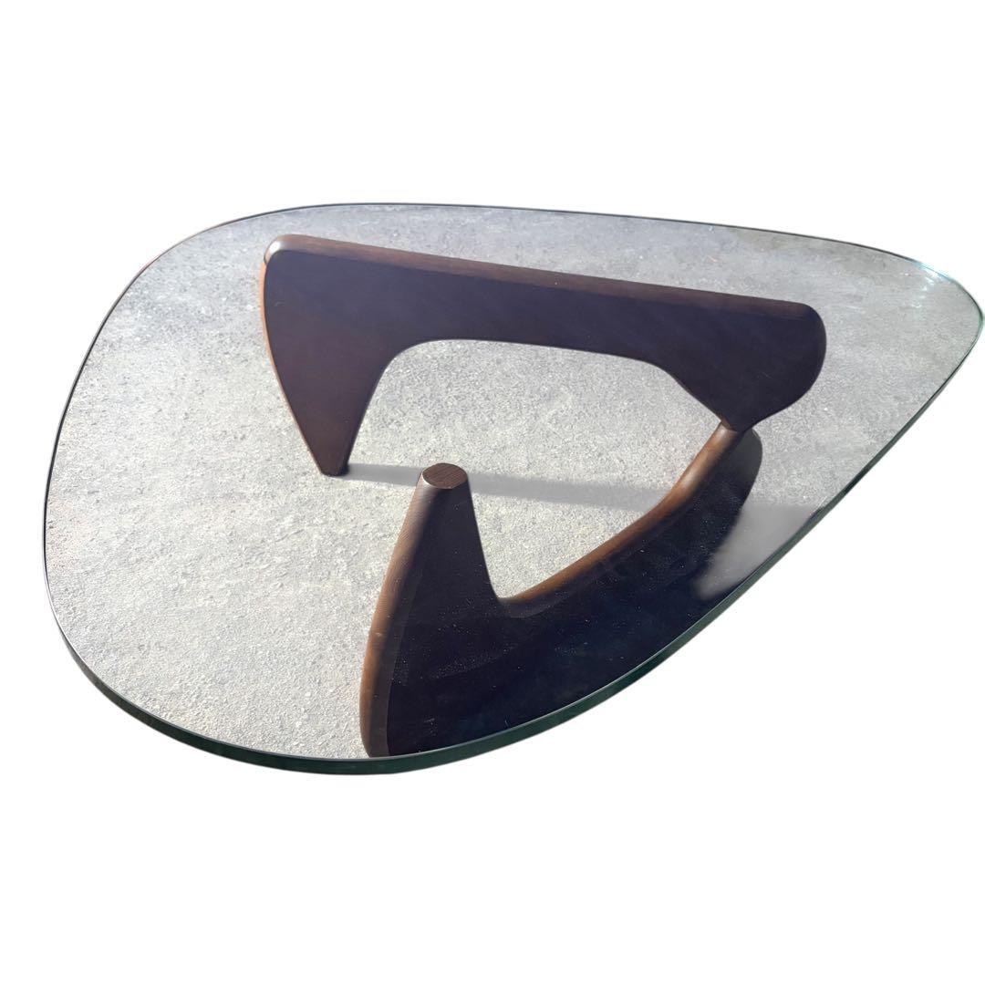 【希少】イサムノグチ コーヒーテーブル リプロダクト品　天板厚19ミリ ブラウン