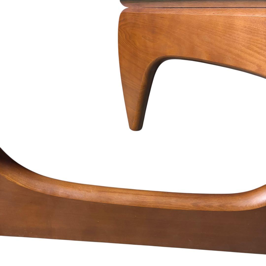 【希少】イサムノグチ コーヒーテーブル リプロダクト品　天板厚19ミリ ブラウン