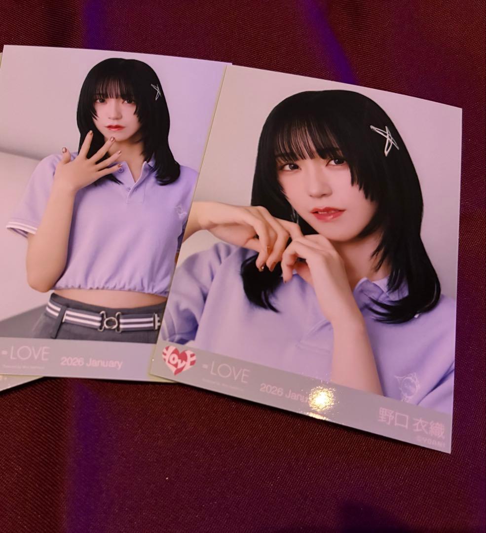 LOVE イコラブ 野口衣織 生写真 個別ポロシャツ セミコンプ - メルカリ