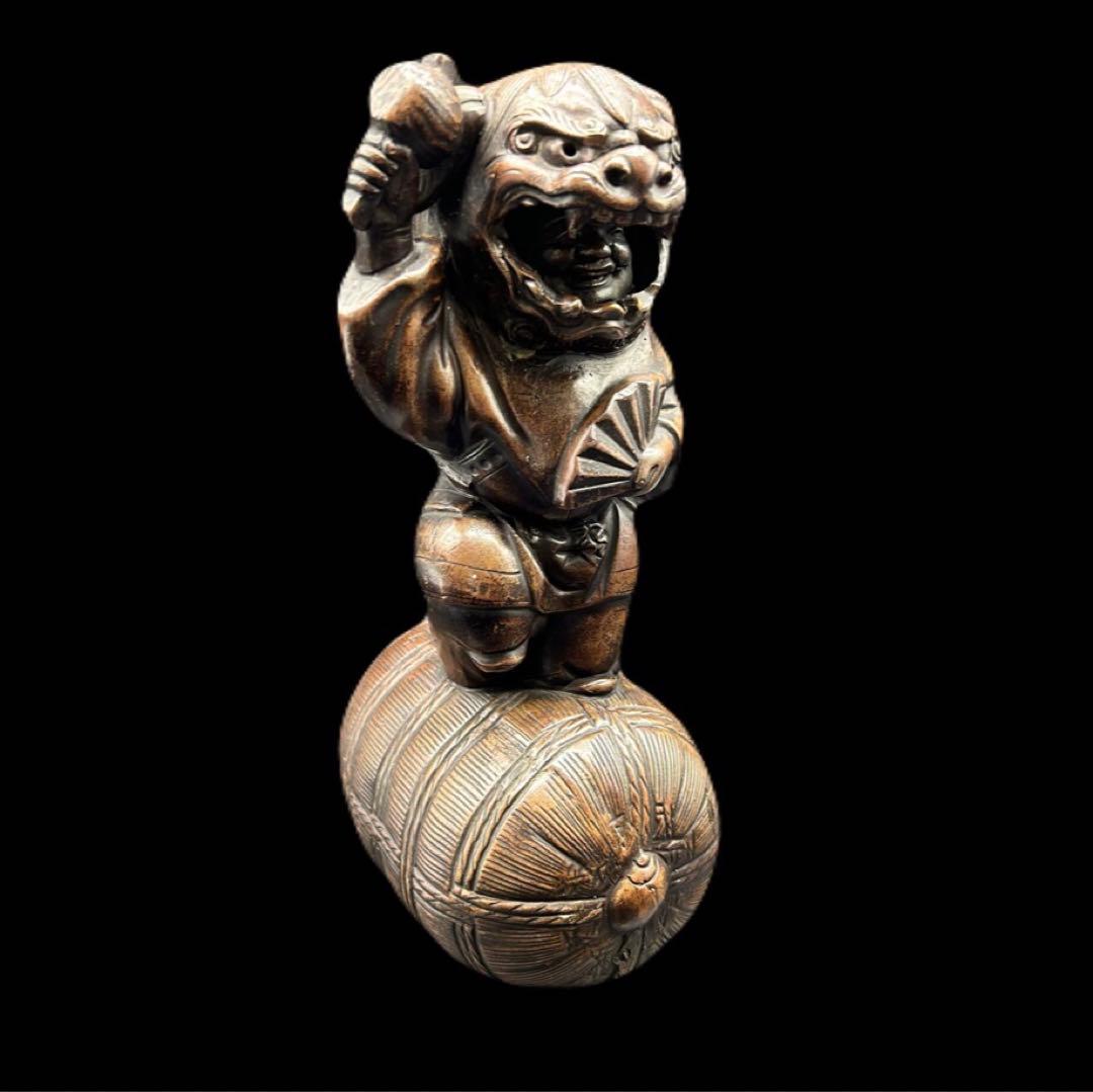 備前焼 大黒天 獅子被り 縁起物 七福神 -68- - メルカリ