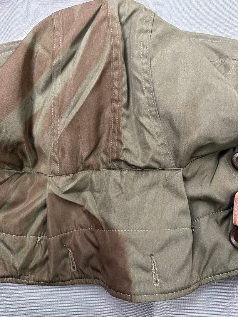 M-51 パーカー用フード タグ赤 焼け