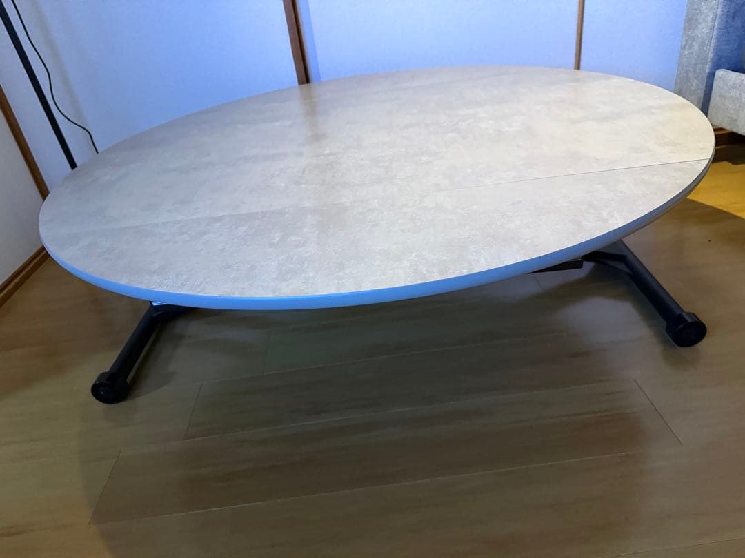 ガス昇降式リフティングテーブル　 幅120cm 高さ38cm〜78cm