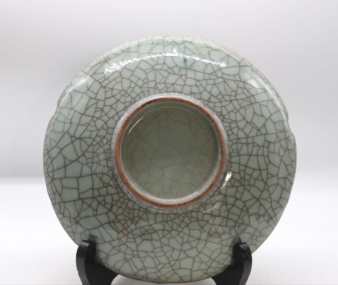 時代 ヒビ焼 水鳥紋大皿 アンティーク 送料込み250927の通販はau PAY