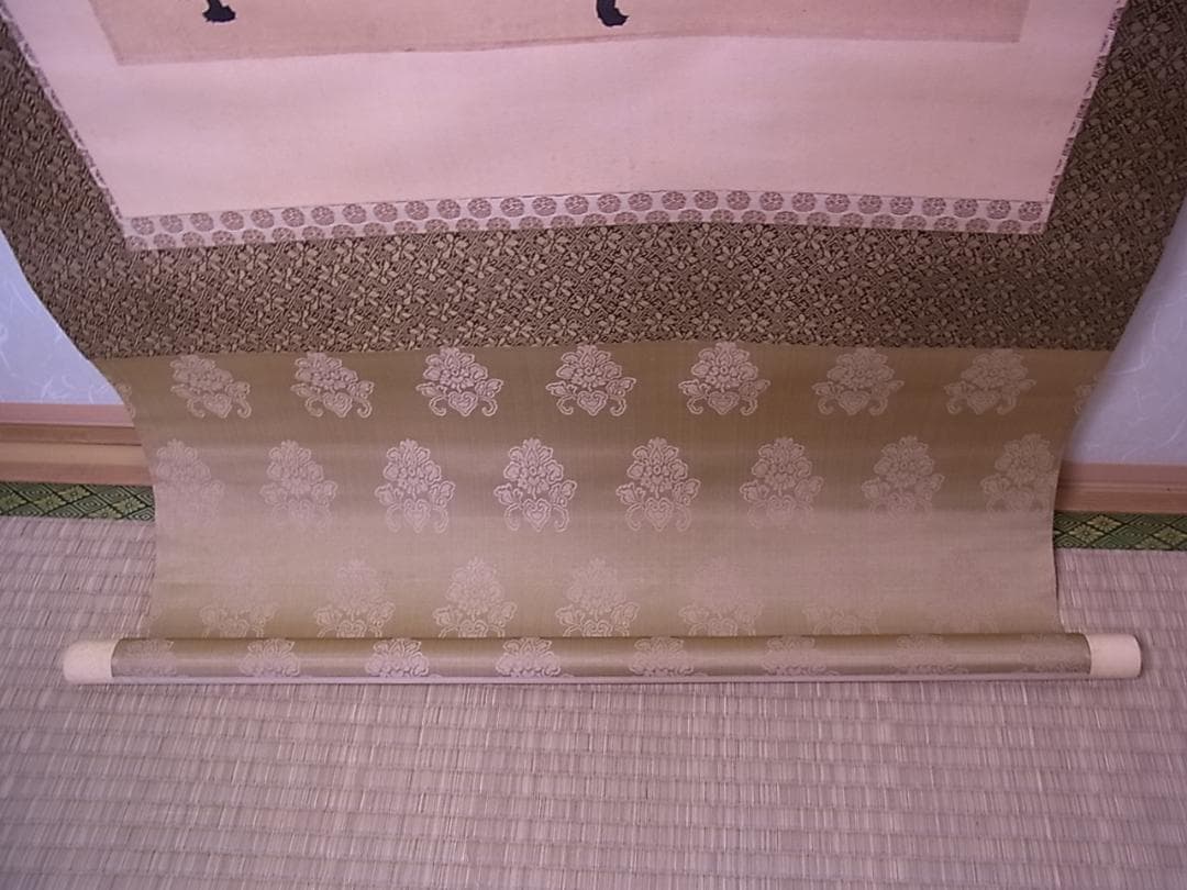 幕末三舟 墨蹟張り合い 掛軸 箱無し