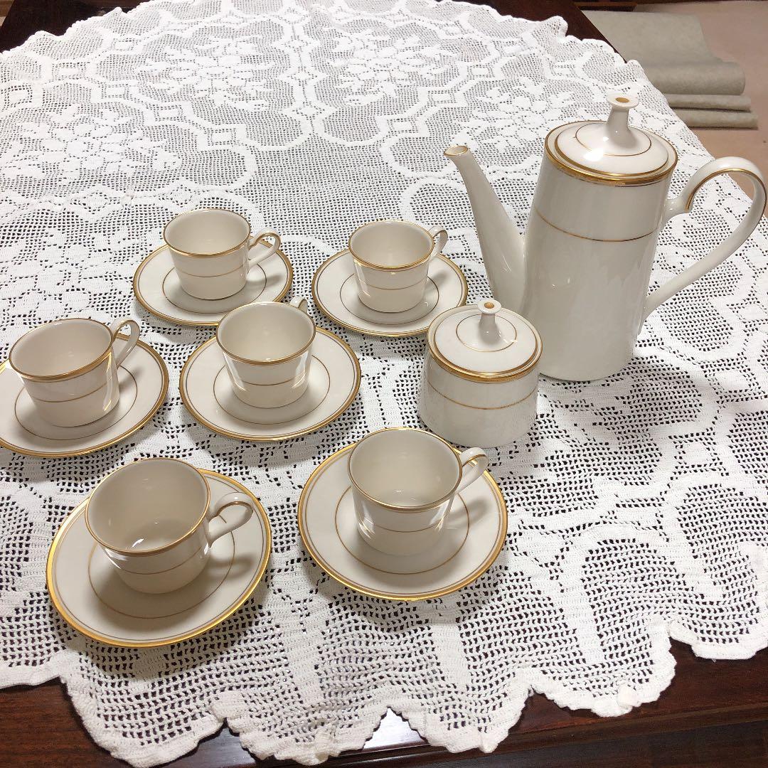 ディスカウント ノリタケ デミタスカップ ソーサー ポット シュガー