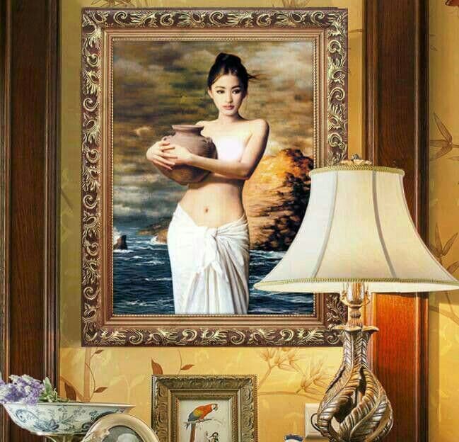 人物画 セクシー 女性 美女 ヌード 裸婦