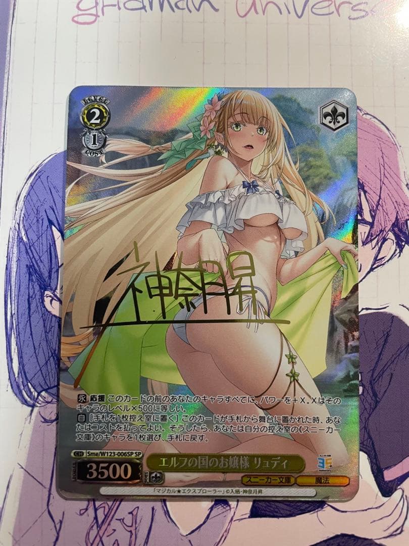 ヴァイス エルフの国のお嬢様 リュディ SP サイン 角川スニーカー Vol.2