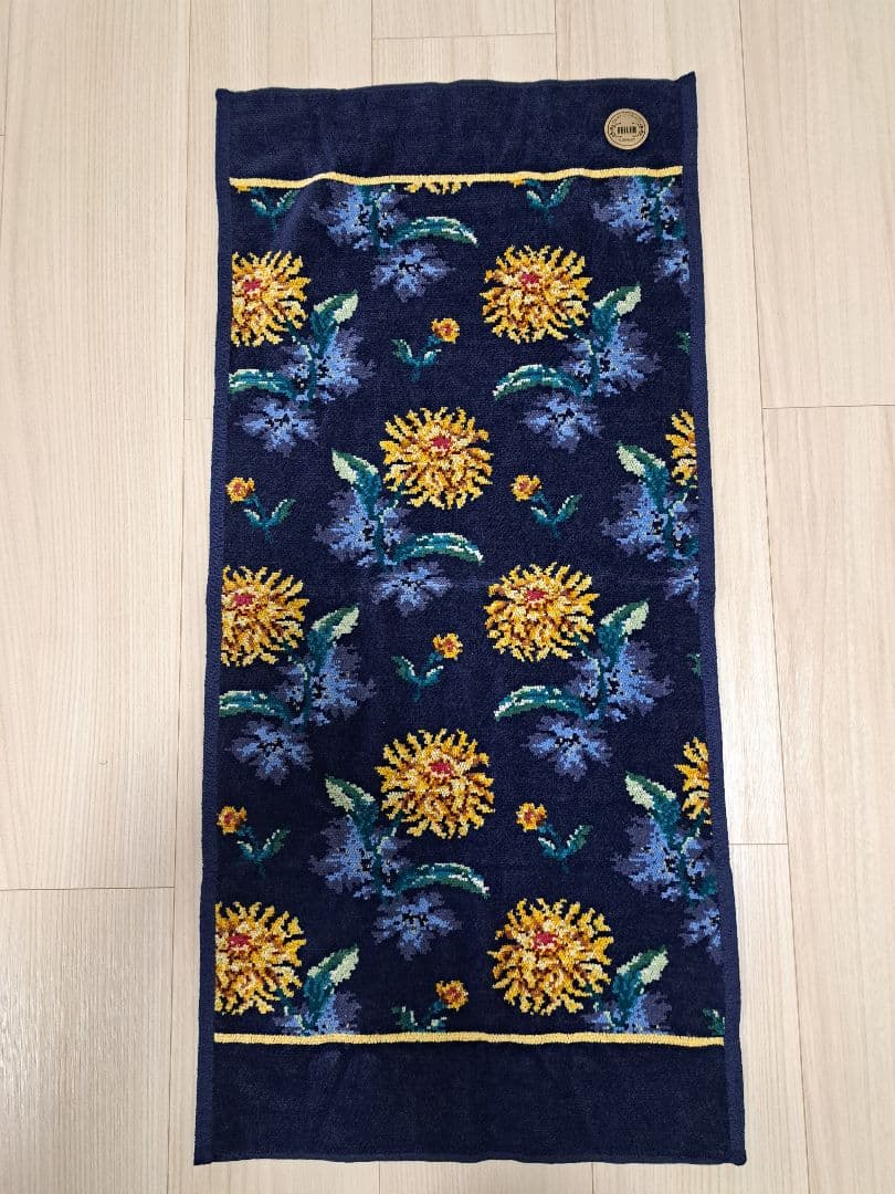 フェイラー タオル 2枚セット フェイスタオル 鳳凰柄 ブラック系 美品