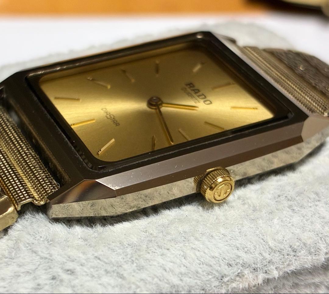 RADO ラドー　ダイヤスター サファイアガラス　メンズ　スクエア　稼働