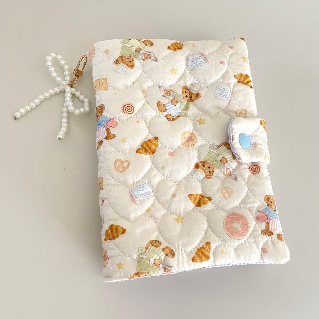 A6バインダー&バインダーカバーセット 韓国 テディベア ハート