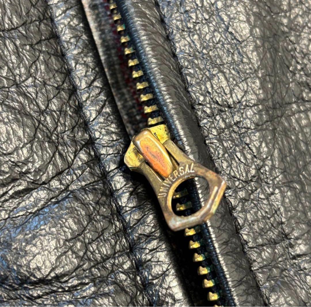 USA製 Schott 襟付き ライダース/ボアライナー/36/652