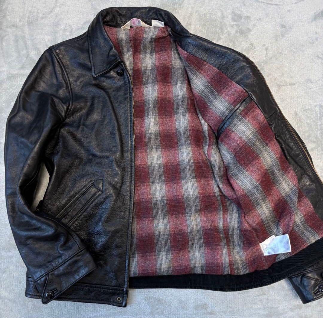 極美品✨Schott シングルライダース 141 ボアライナー付き 黒 38