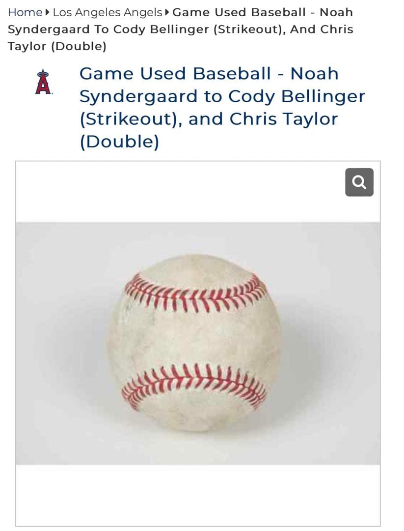 Noah Syndergaard 2022年実使用奪三振ボール - メルカリ