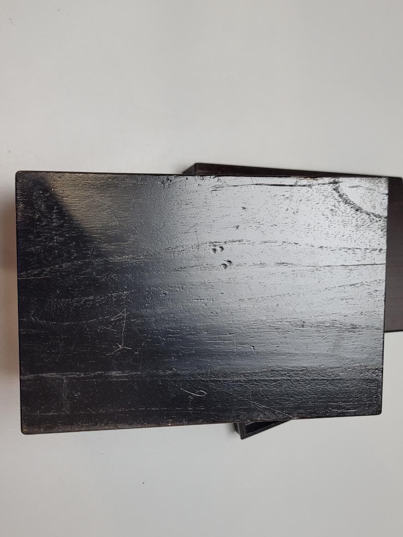 茶道具 題詞 人物蒔絵 茶箱 DT510