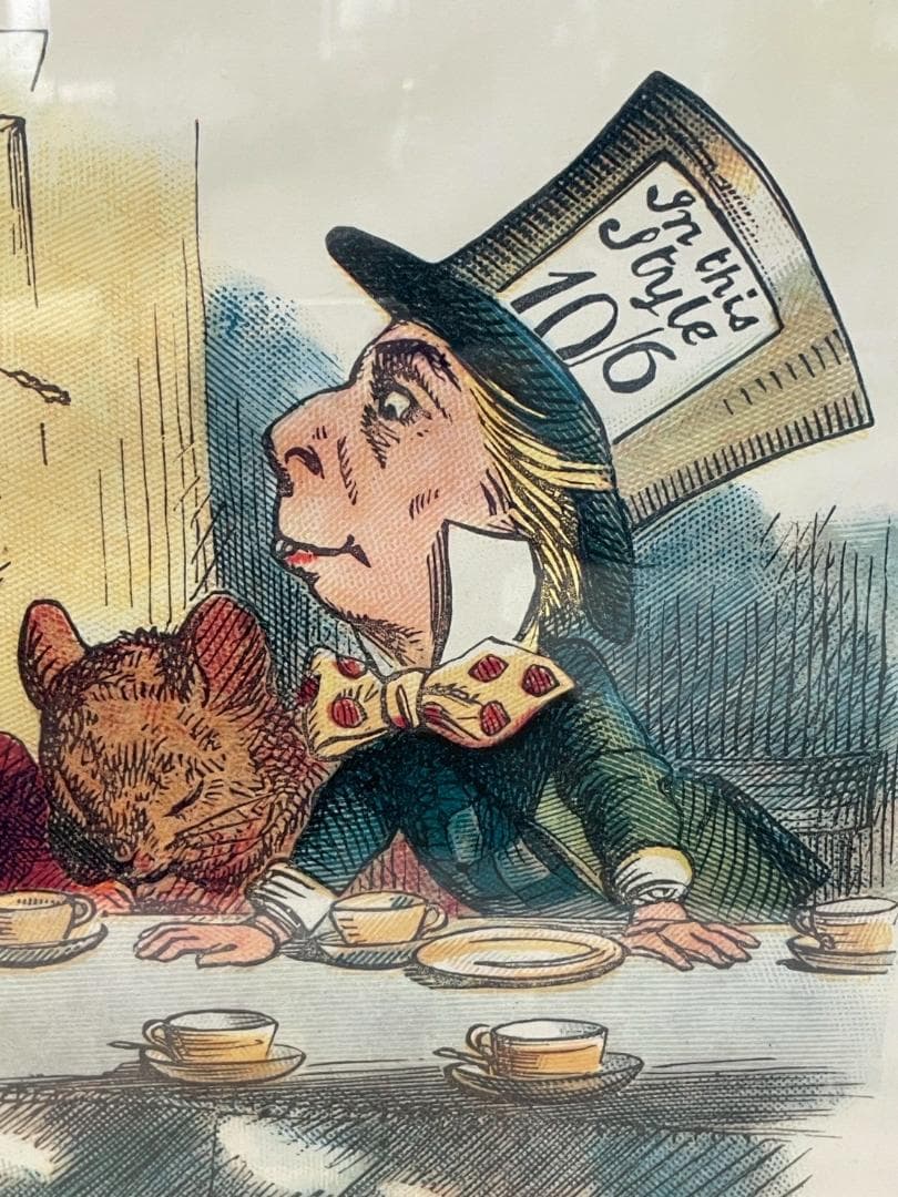 不思議の国のアリス　ウォールデコ　ジョン・テニエル　壁掛け　ポスター　額絵