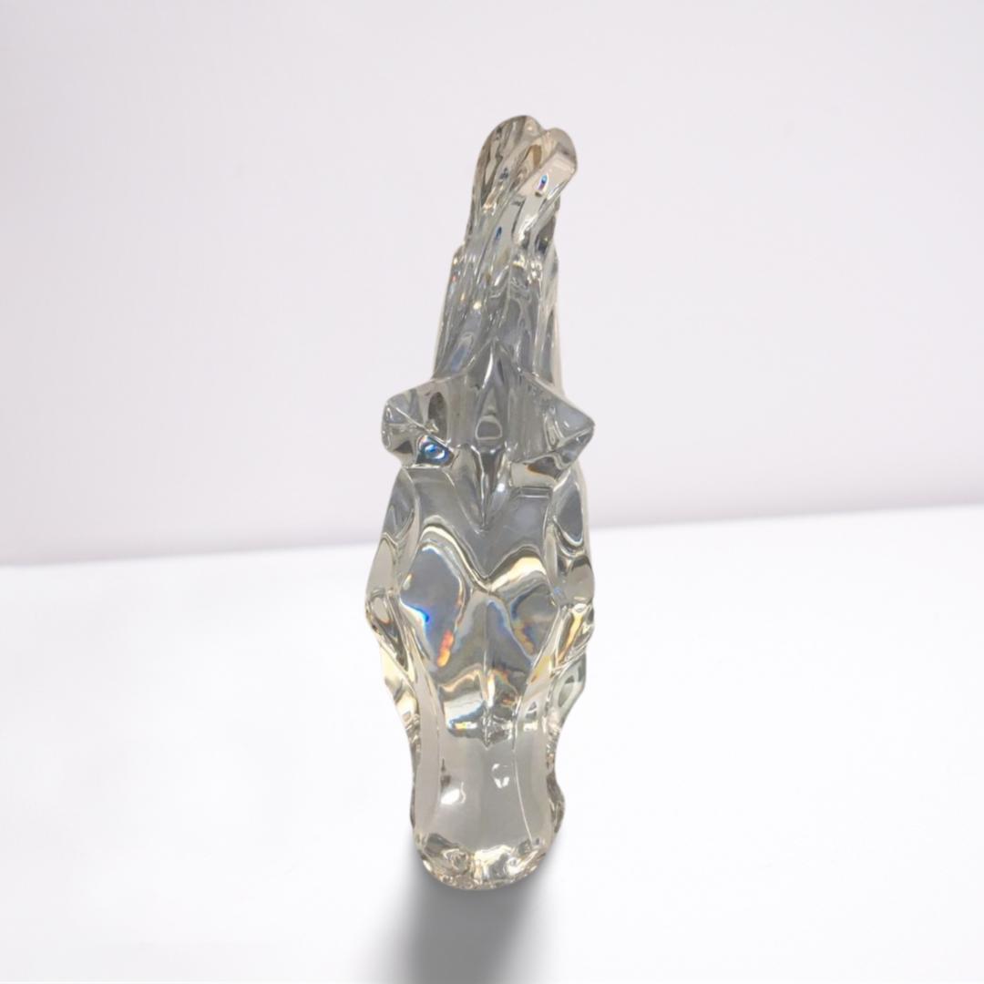 バカラ 馬の置物 午 クリスタル フィギュリン 11.5cm