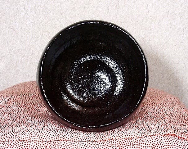 楽焼 大徳寺 大亀老師 銘：古里 陶工 佐々木輝夫 作 茶碗 共箱 無傷