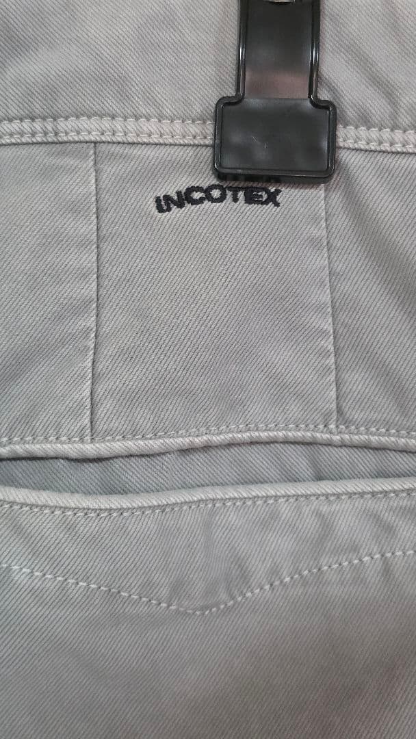 インコテックス チノパンツ 100型 ライトグレー 秋冬 32サイズ 国内