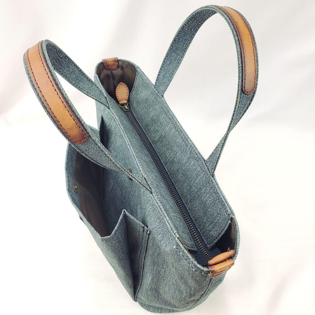Dakota　デニム　バッグ　ダコタ　ハンドバッグ　ロゴ　レザー
