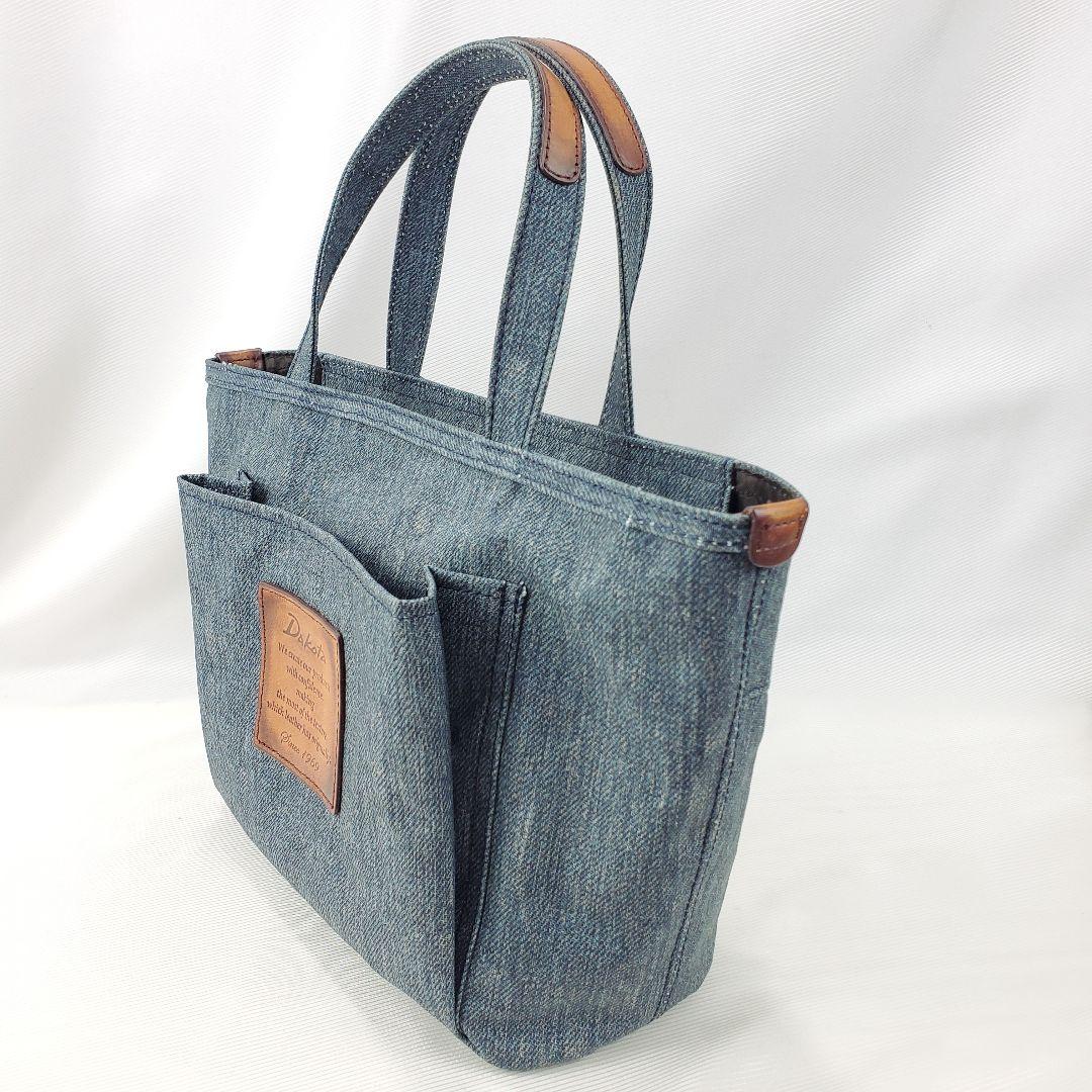 Dakota　デニム　バッグ　ダコタ　ハンドバッグ　ロゴ　レザー