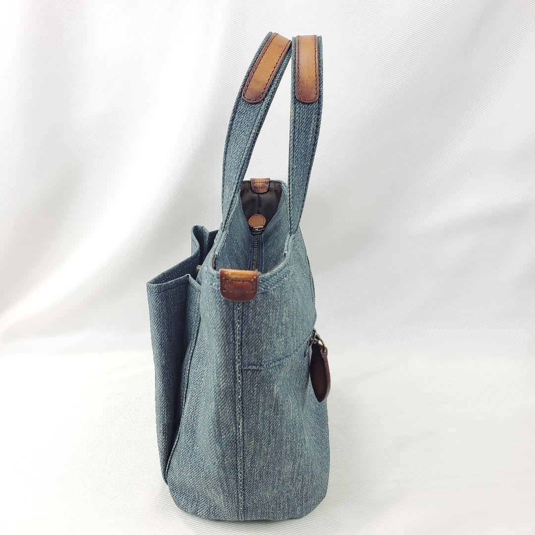 Dakota　デニム　バッグ　ダコタ　ハンドバッグ　ロゴ　レザー