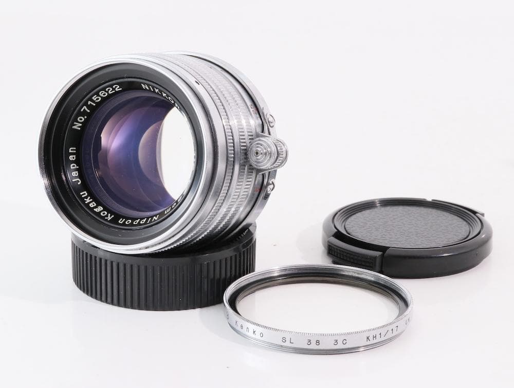 hl様用美品Nikkor HC 5cm F/2 ライカL39レンズ、フィルター付 hl