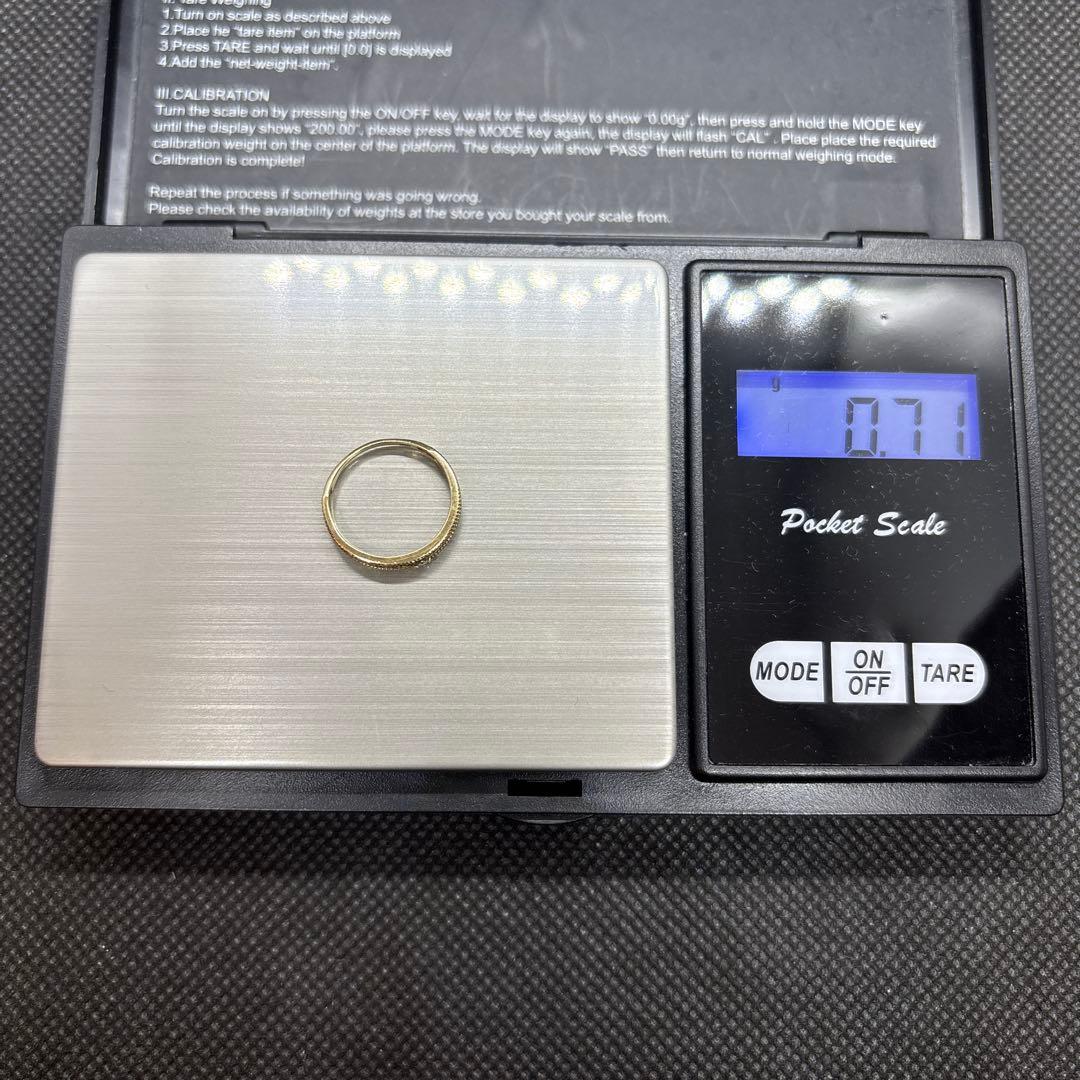 即決 K10 ゴールド リング 指輪 5号