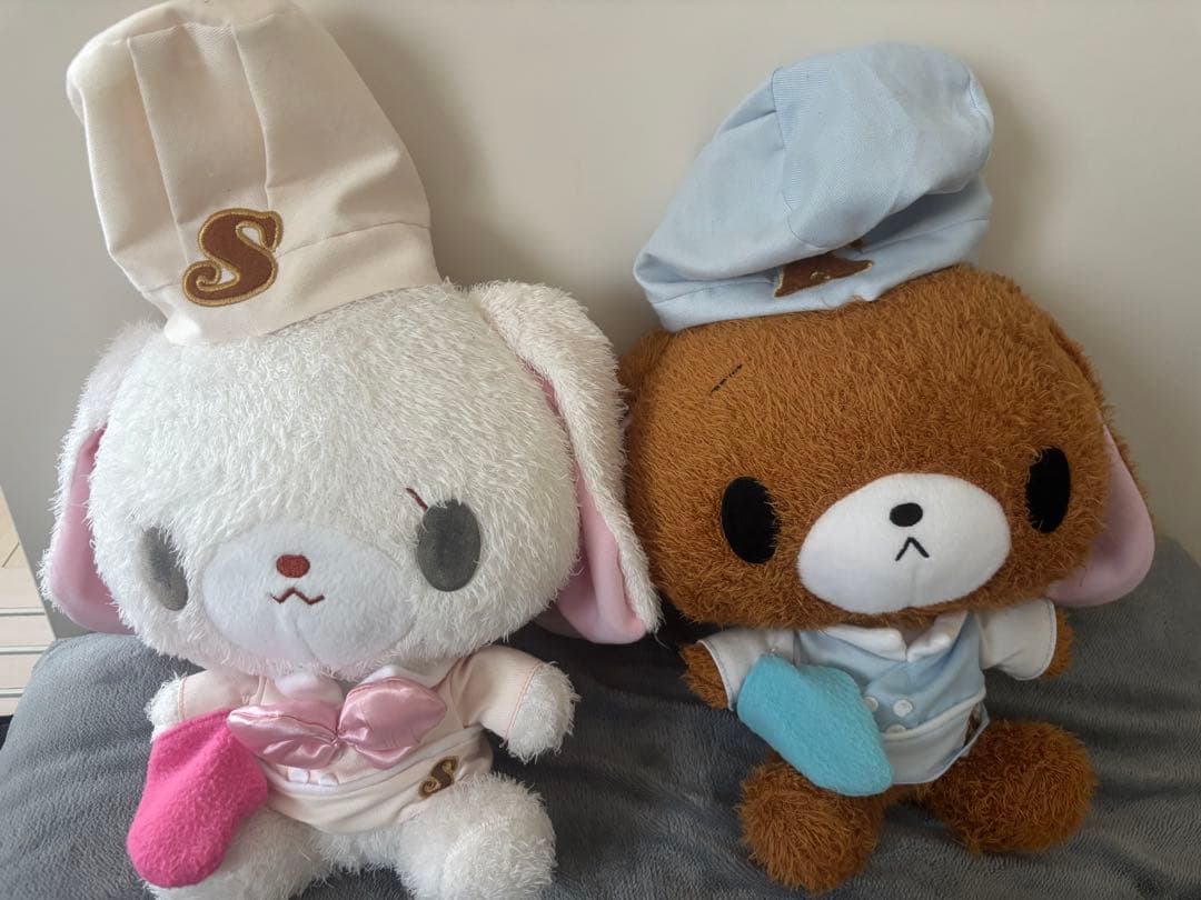 シュガーバニーズ　しろうさ＆くろうさ ぬいぐるみ