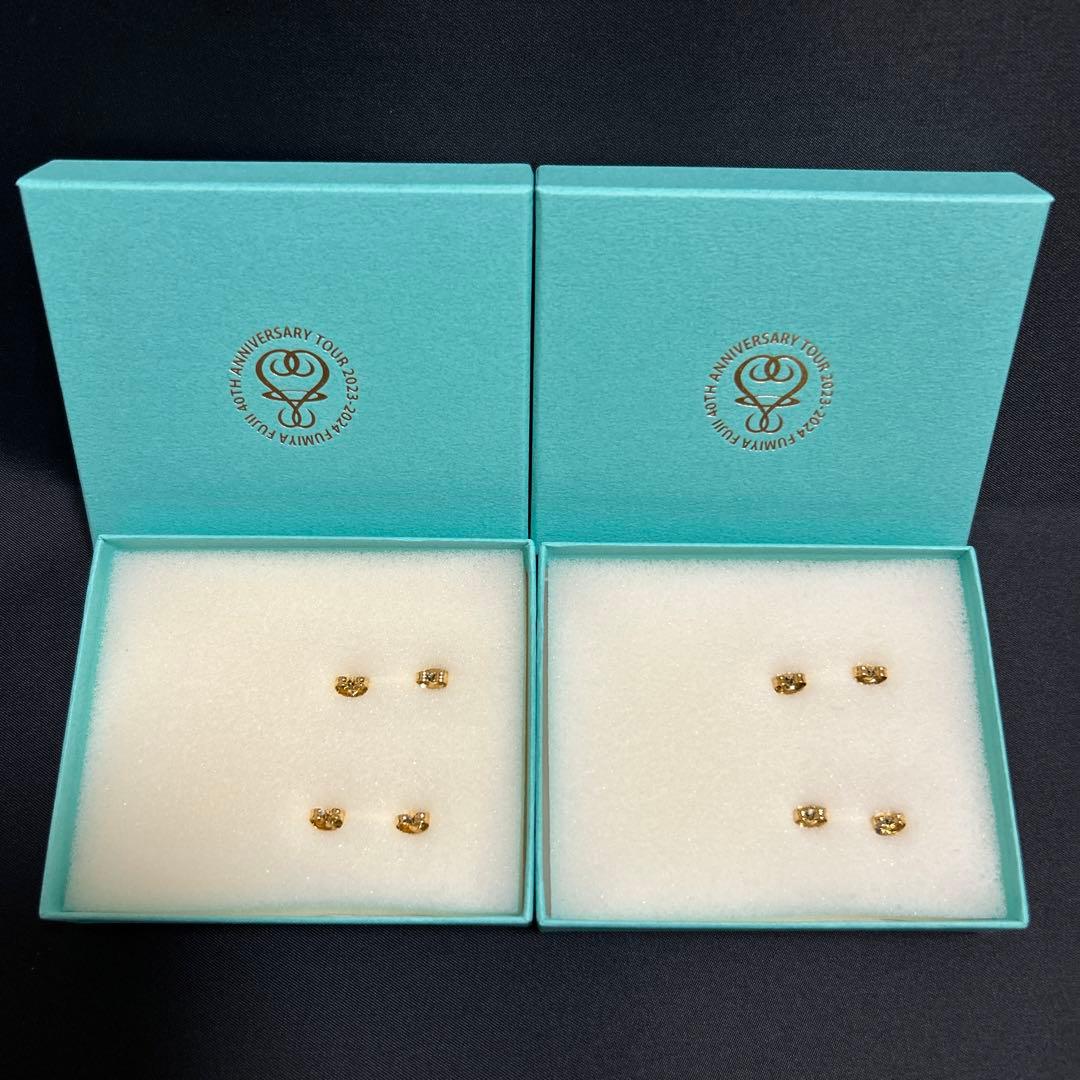 藤井フミヤ ライブグッズ ツアーグッズ FFピアス2箱セット ※訳ありに