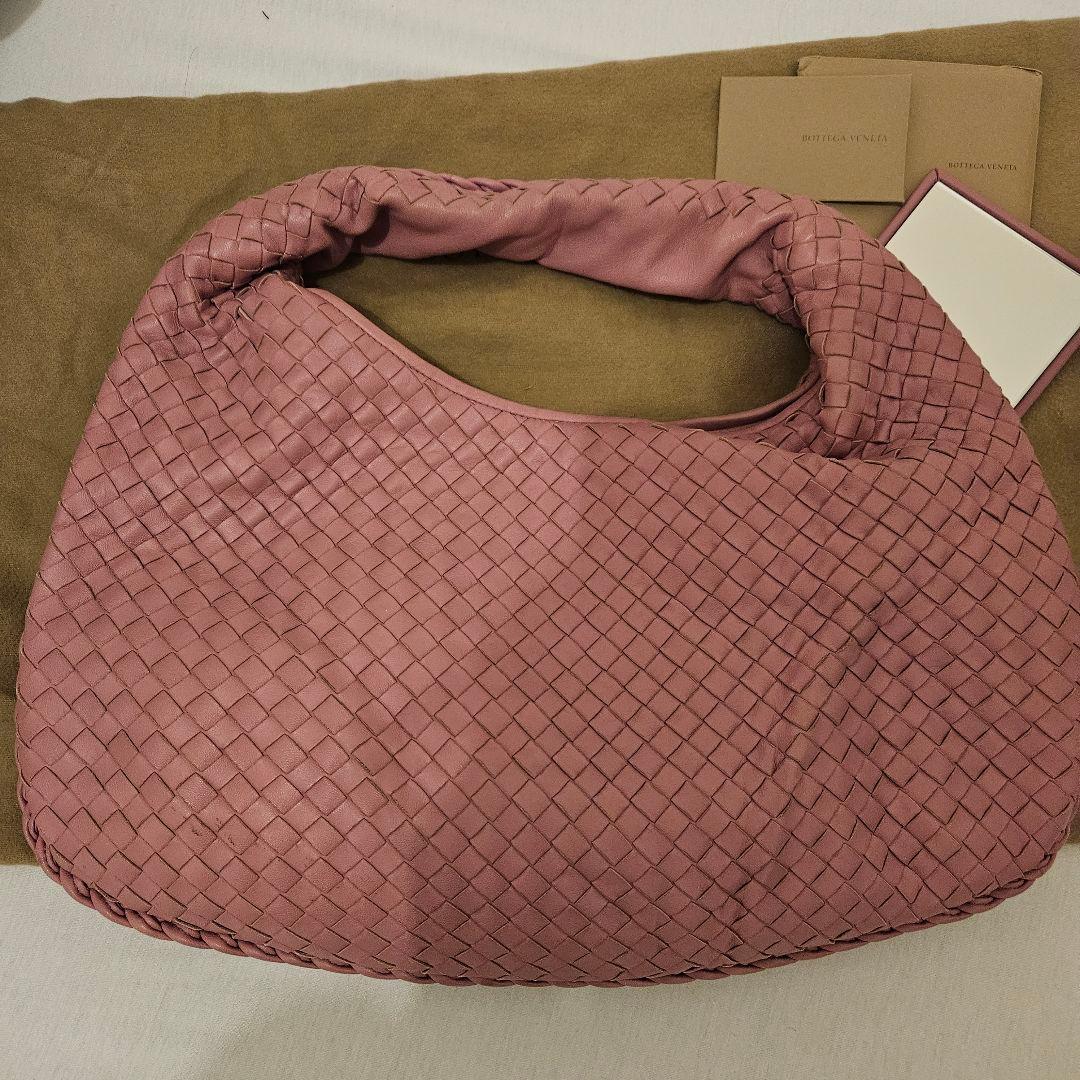 ボッテガヴェネタ ホーボー イントレチャート ワンショルダーバッグ ピンク