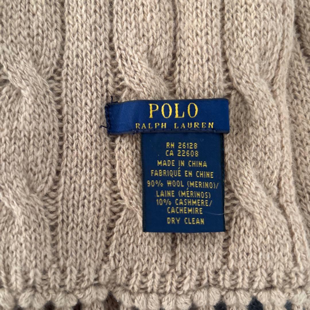 Polo Ralph Lauren ケーブル編みマフラー - メルカリ