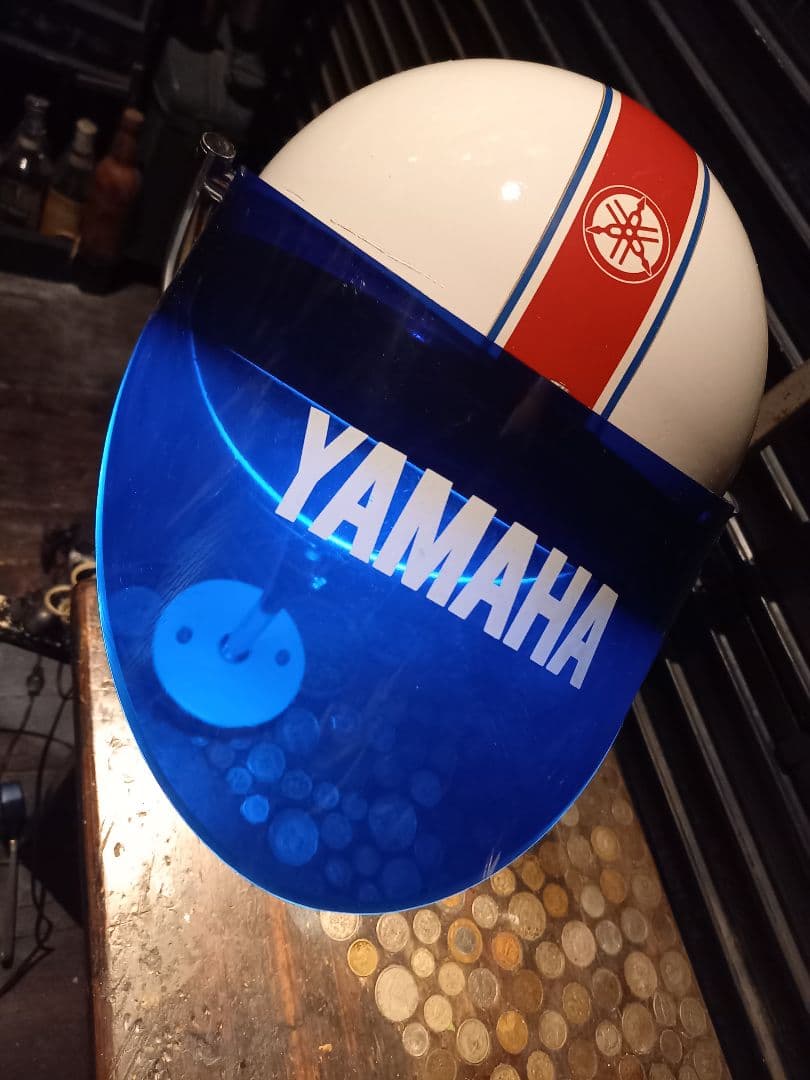 極希少　1970's　ヤマハ　販売店　ノベルティ　非売品　ヘルメット　ランプ