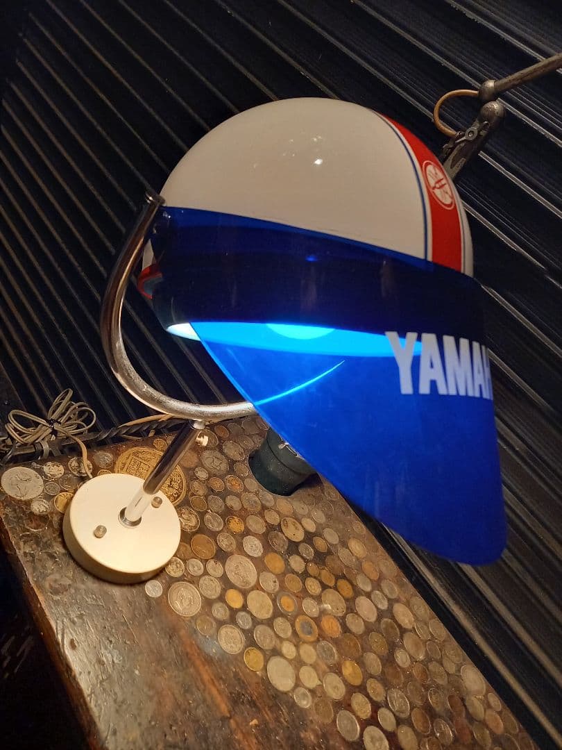 極希少　1970's　ヤマハ　販売店　ノベルティ　非売品　ヘルメット　ランプ