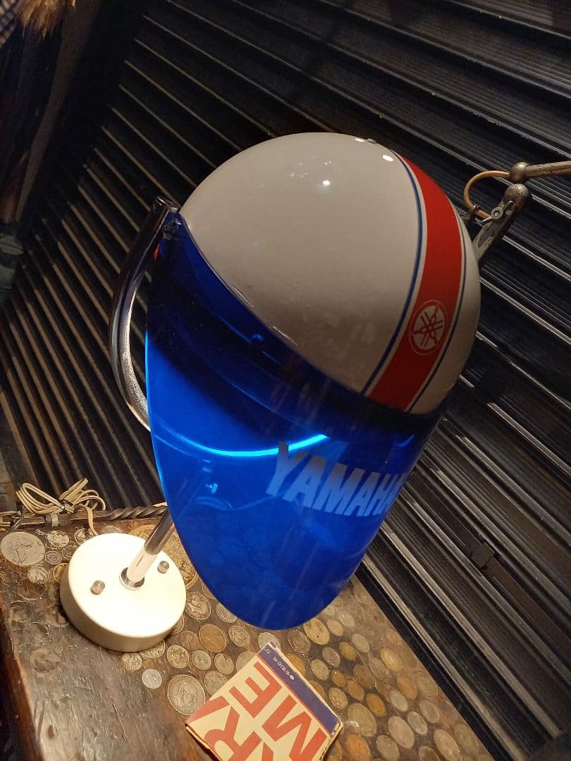 極希少　1970's　ヤマハ　販売店　ノベルティ　非売品　ヘルメット　ランプ