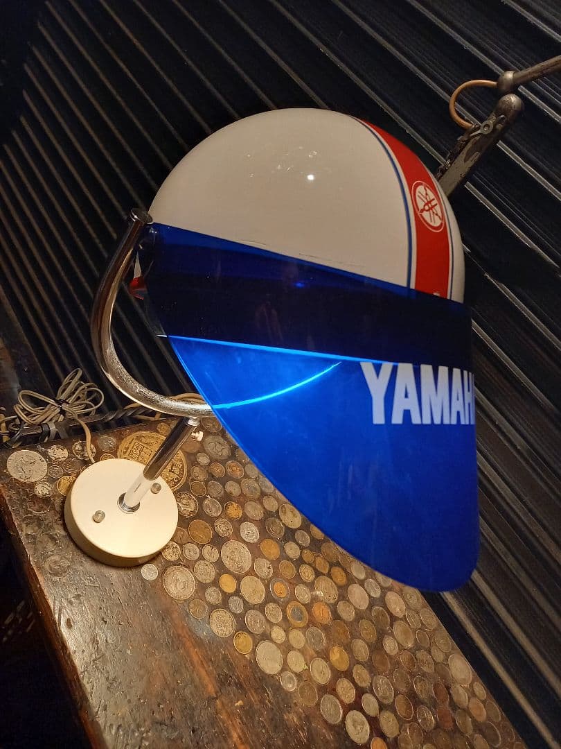 極希少　1970's　ヤマハ　販売店　ノベルティ　非売品　ヘルメット　ランプ