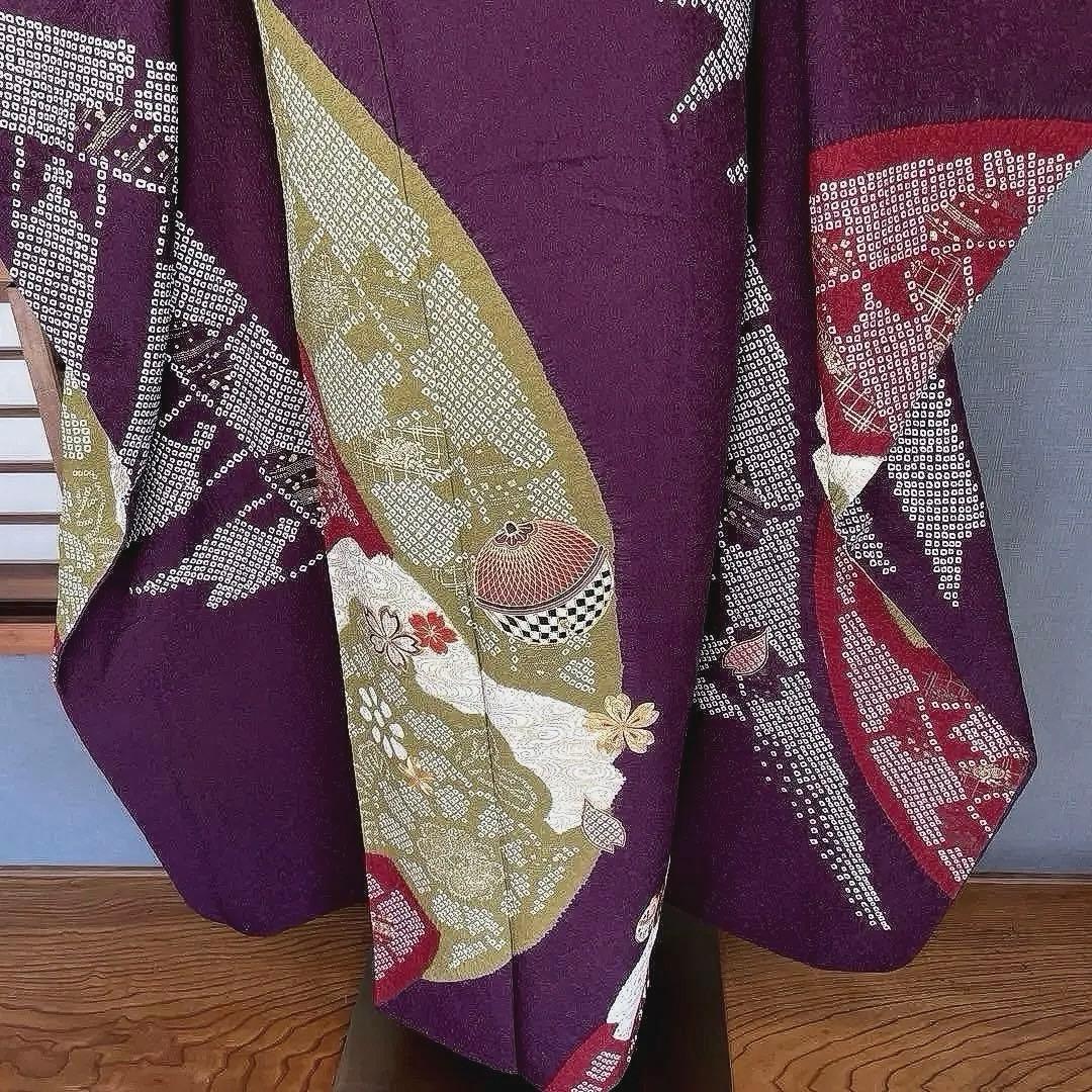 まー様専用ページ プラスサイズ 高身長 絞り 手刺繍 成人式振袖 振袖