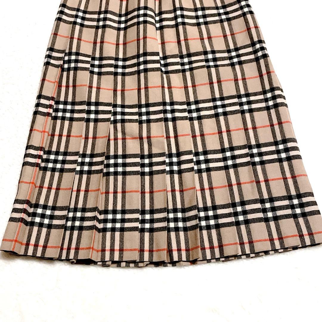 【美品】BURBERRYS プリーツスカート　ノバチェック　90s