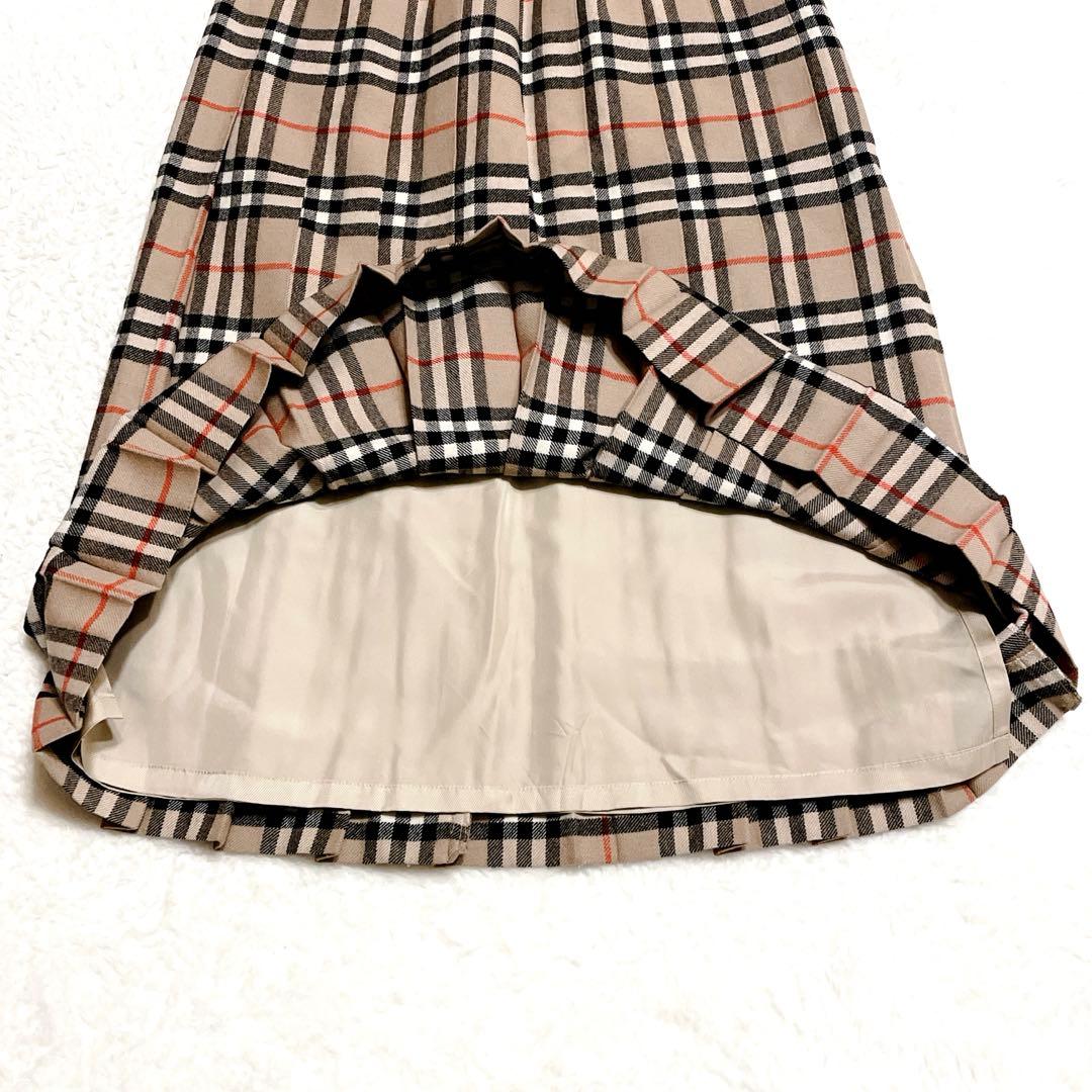 【美品】BURBERRYS プリーツスカート　ノバチェック　90s