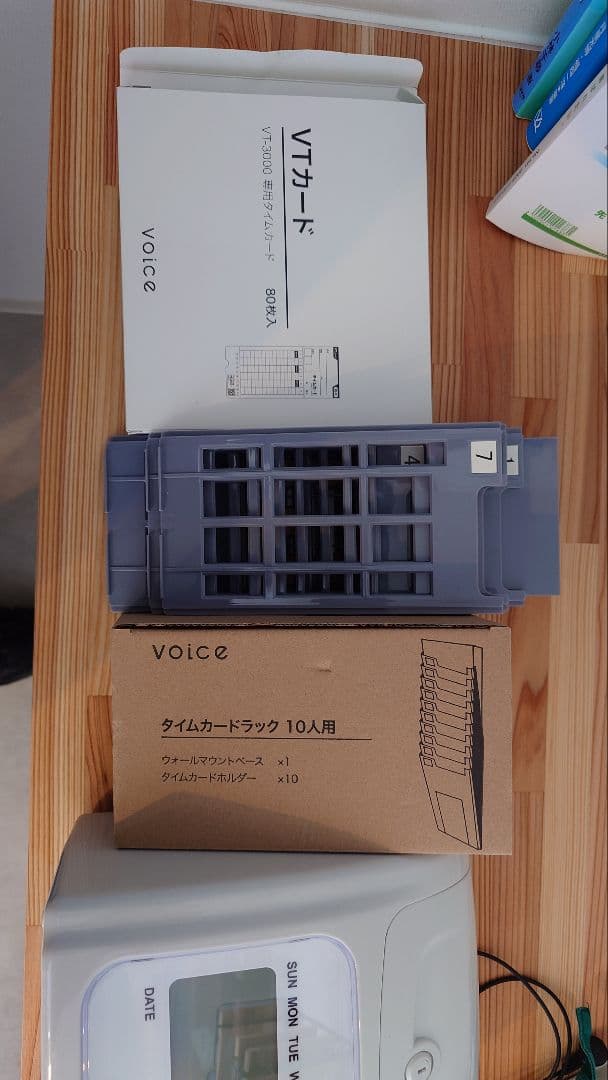 VT-3000 voice　タイムレコーダー　タイムカード付き
