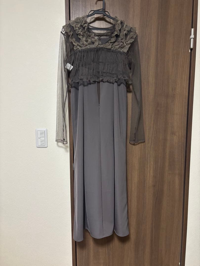 atlo オケージョンドレス ブラウン Sサイズ